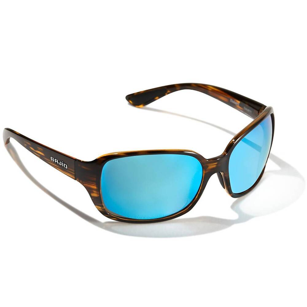 NEW BAJIO men's balam sunglasses in gloss honey brown/ drift blue